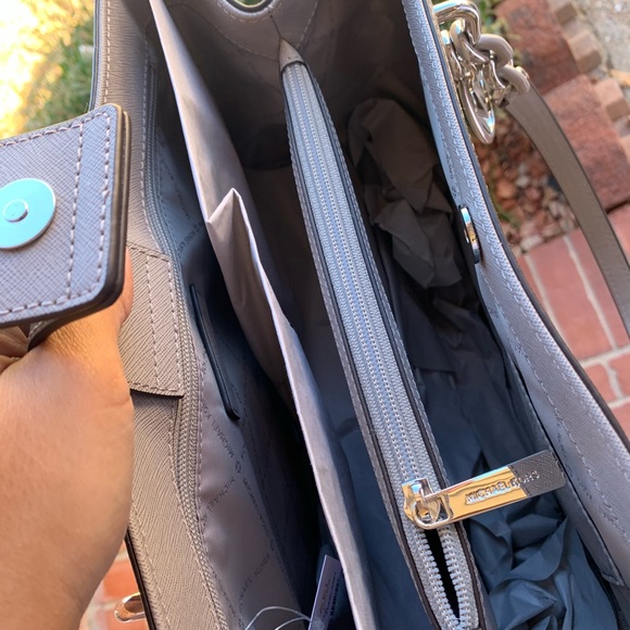 Michael kors Sofia large leather tote bag grey - Picture 8 of 8